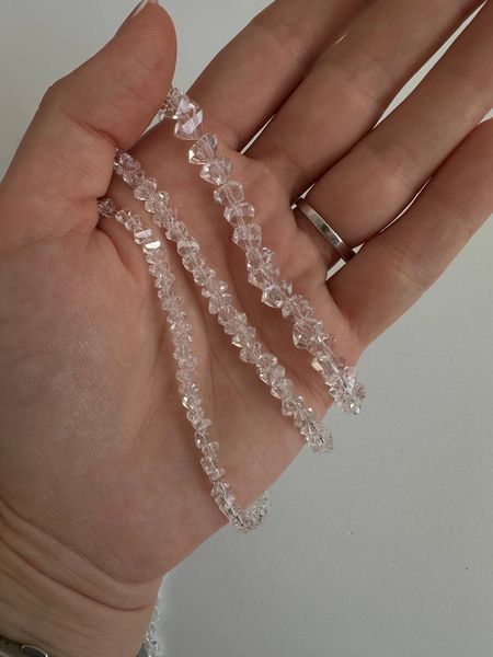 Classic Crystal Necklace, 6mm, Steel