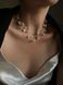Weightless maxi pearl necklace (5 strands), Steel, фріформ