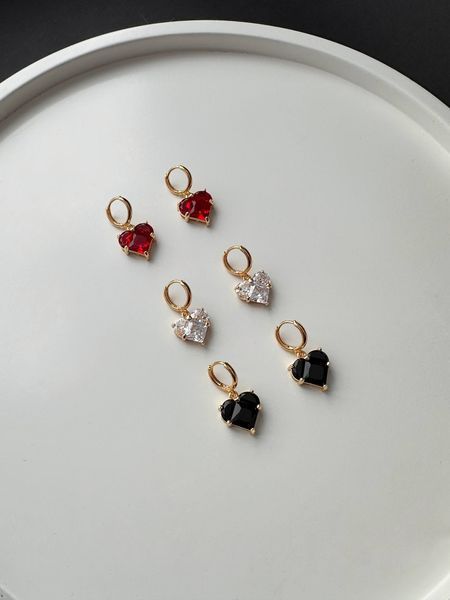 Сережки &laquo;Red hearts&raquo; AA574512 фото