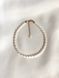 Classic pearl anklet, Steel, рис