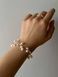 Weightless maxi bracelet with pearls (5 strings), Steel, фріформ