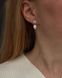 Earrings with hand-embroidered pearls, Steel, класична перлина