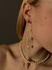 Long earrings with pearls, Steel