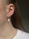 Laconic earrings with pearls, Steel