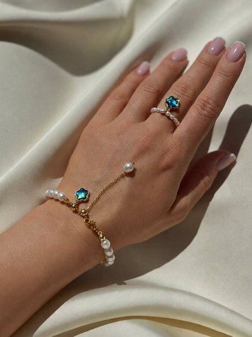 Bracelet &laquo;Lucky Clover&raquo;, gold‑plated, рис