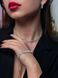 Tennis necklace, silver color